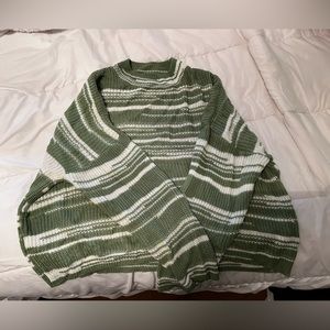 Striped knitted sweater